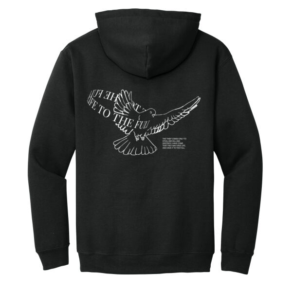 "Life to the Full" Hoodie with Dove (Dark Colors) Thumbnail