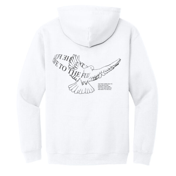 "Life to the Full" Hoodie with Dove (Light Colors) Thumbnail